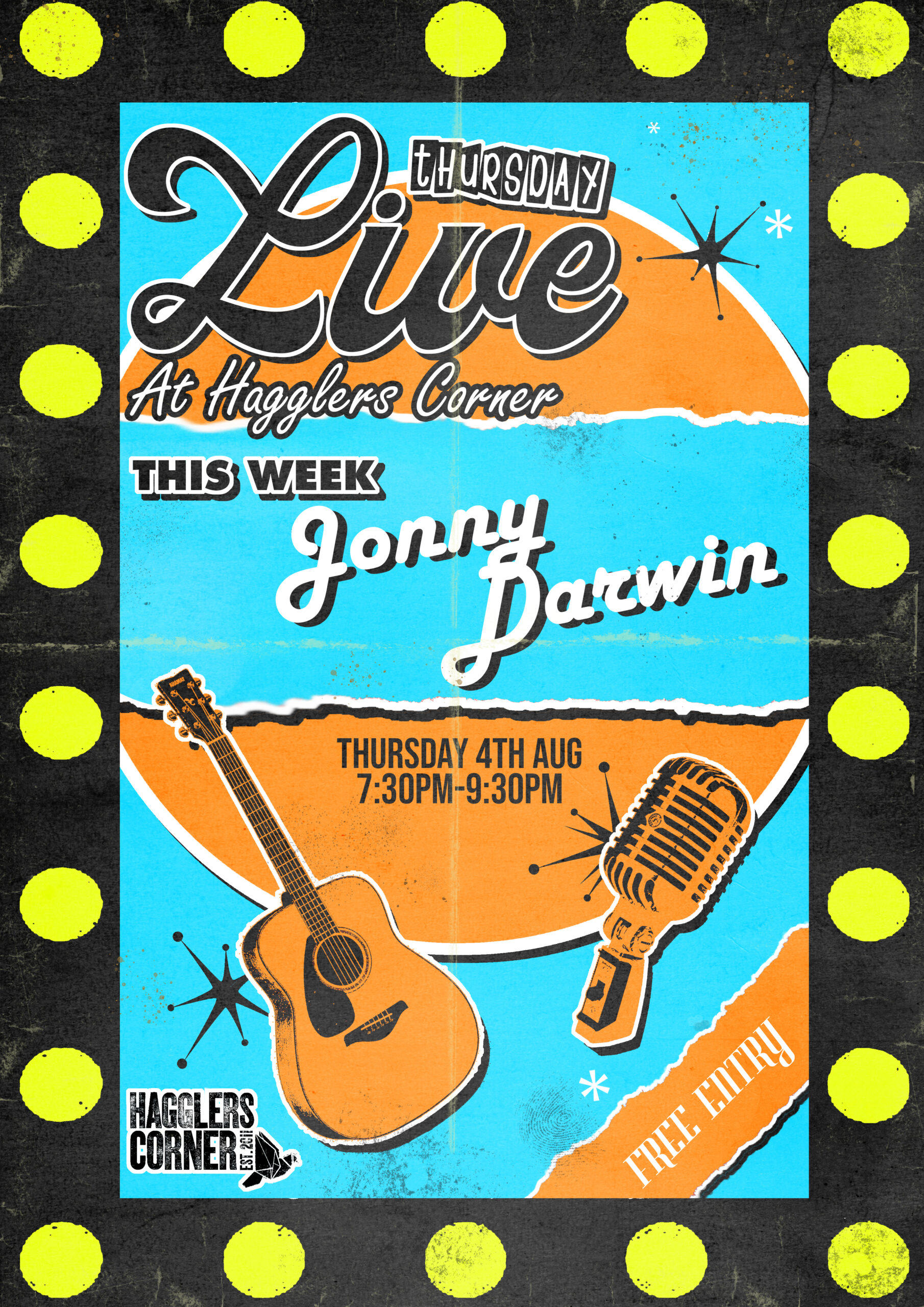 Thursday Live Music Sessions 04/08/22 Free Entry