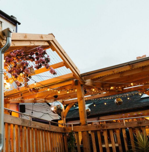 Hagglers Corner Courtyard looking up