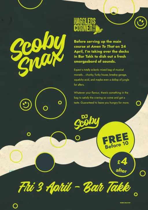Scoby Snax 001 poster - 3rd April 2026