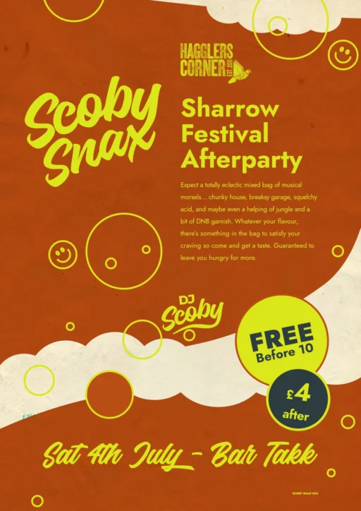 scoby snax 002 - Sharrow Festival Afterparty poster